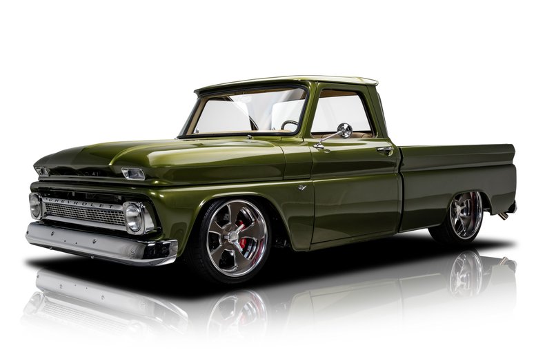 1965 Chevrolet C10 big-window LS restomod with air ride, offered by RK Motors