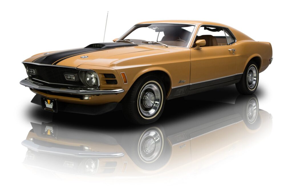 One-owner 1970 Ford Mustang Mach 1 with 351 V8 and 50,237 actual miles, sold by RK Motors