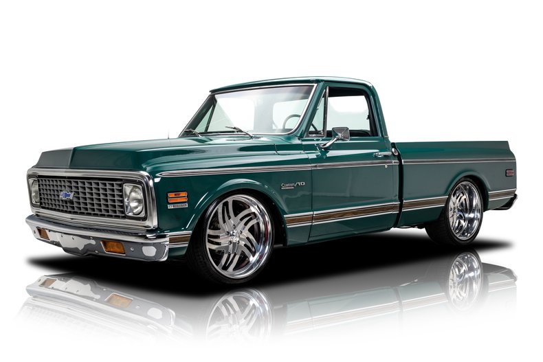 Custom 1971 Chevrolet C10 with ZZ4 350 EFI V8, offered by RK Motors