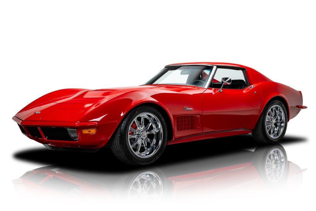Frame-off restored 1971 Chevrolet Corvette restomod with 5.7L LS1 V8 and automatic, for sale at RK Motors for $99,900