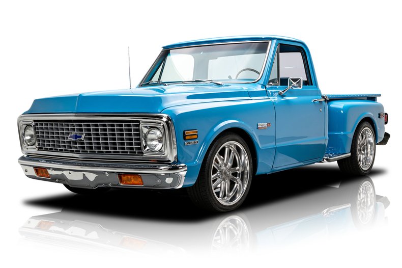 Restored 1972 Chevrolet C10 Cheyenne Super step side with 350 V8, sold by RK Motors