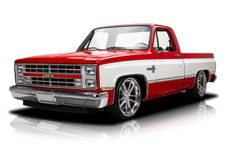 LT-swapped 1987 Chevrolet C10 square body with 6.2L V8 and 8-speed, sold by RK Motors